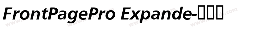 FrontPagePro Expande字体转换
